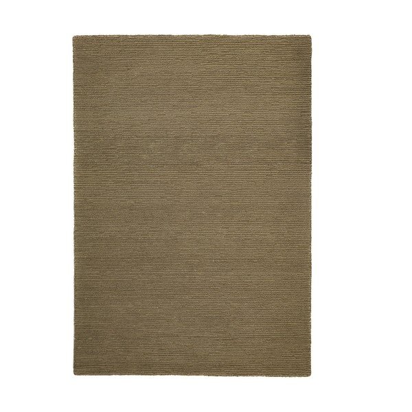 Khaki ručně tkaný vlněný koberec 160x230 cm Harris Boucle – Flair Rugs