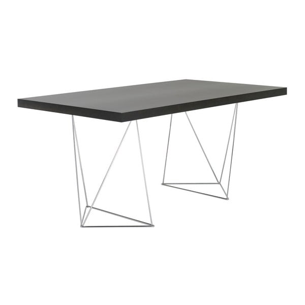 Tmavě hnědý stůl TemaHome Multi, 160 cm