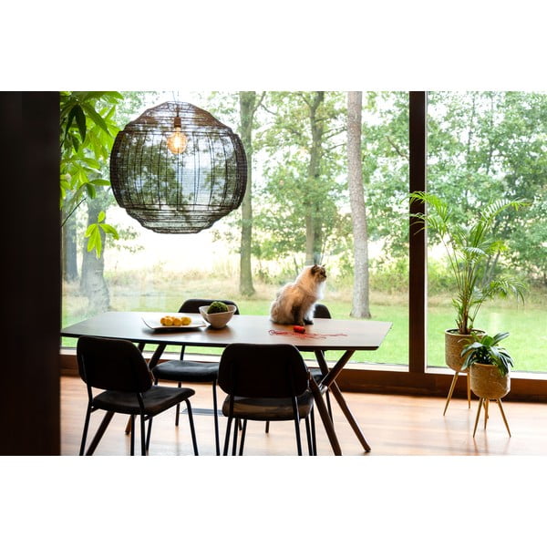 Černé závěsné svítidlo ø 70 cm Meezan – Dutchbone-image-4