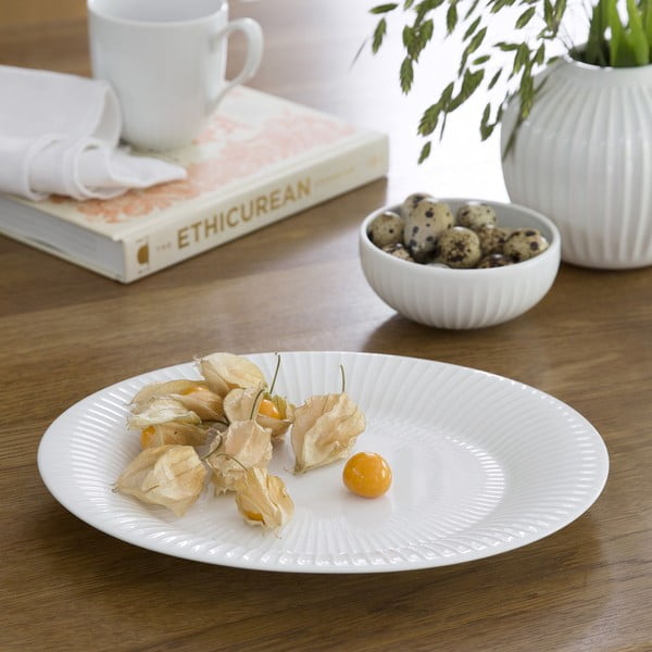 Bílý porcelánový talíř Kähler Design Hammershoi, ⌀ 34 cm-image-1