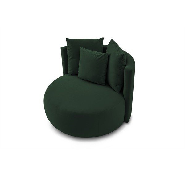 Tmavě zelené sametové křeslo Cesar – Bobochic Paris-image-4