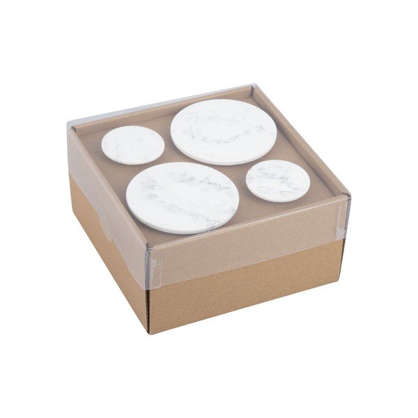 Sada 4 bílých háčků PT LIVING Marble-image-2