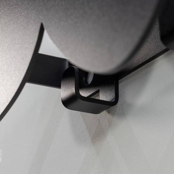 Černý kovový nástěnný věšák s poličkou 80 cm Tumulo – Spinder Design-image-2