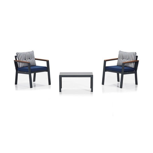 Modrý zahradní lounge set pro 4 Defne – Floriane Garden-image-1