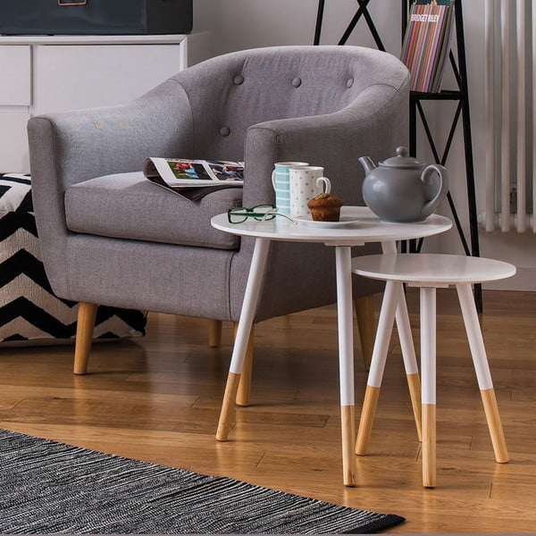 Kulaté odkládací stolky v sadě 2 ks Viborg – Premier Housewares-image-4