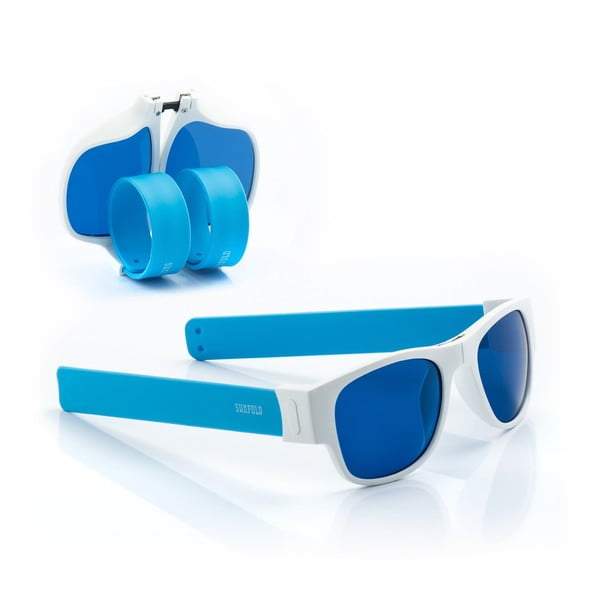 Modré sluneční srolovatelné brýle InnovaGoods Sunfold AC2