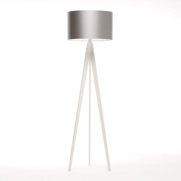 Stojací lampa Artist Silver/White Birch, 125x42 cm