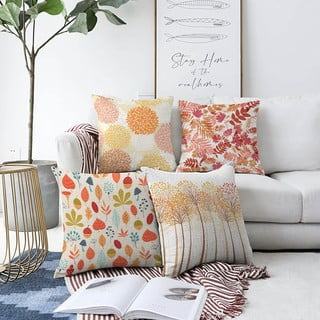 Sada 4 povlaků na polštáře Minimalist Cushion Covers Autumn Vibes, 55 x 55 cm