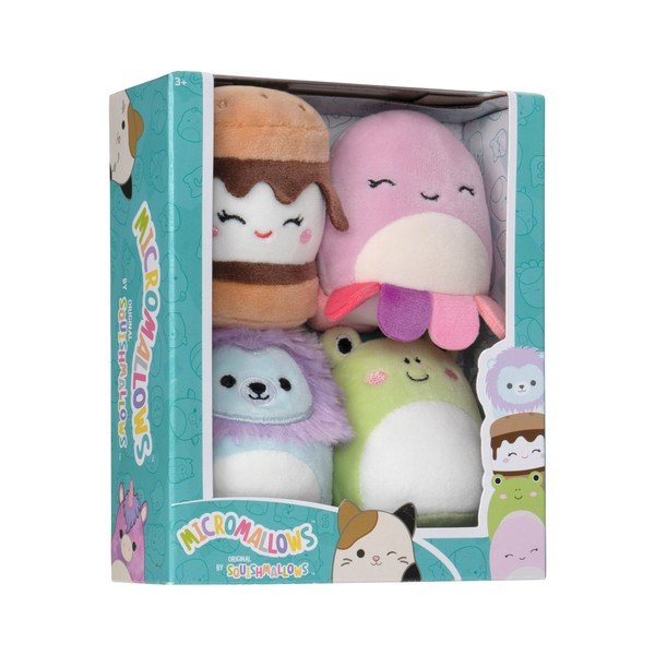 Plyšové hračky v sadě 4 ks Micromallows 4Pack – SQUISHMALLOWS