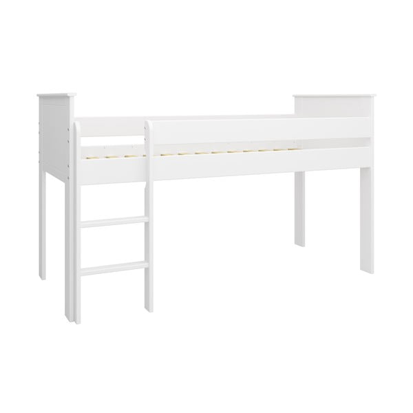 Bílá vyvýšená dětská postel 90x200 cm Alba - Tvilum-image-1