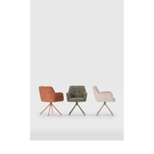 Zelená čalouněná jídelní křesla v sadě 2 ks Keiko – Marckeric-image-1