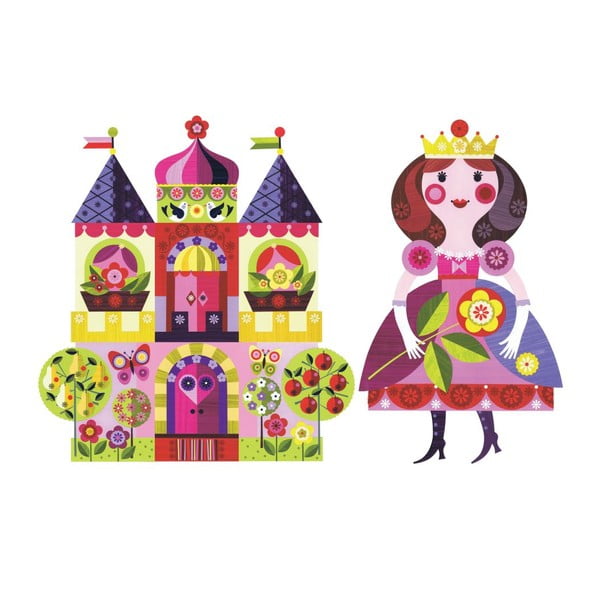 Samolepka Princess & Castle Small