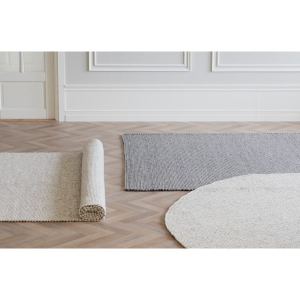 Světle šedý vlněný koberec 290x200 cm Auckland - Rowico-image-1