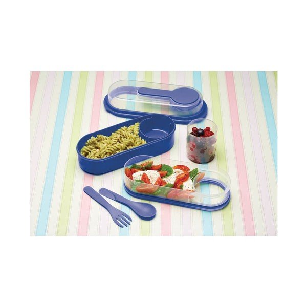 Modrý svačinový box Kitchen Craft Coolmovers Rectangular-image-2