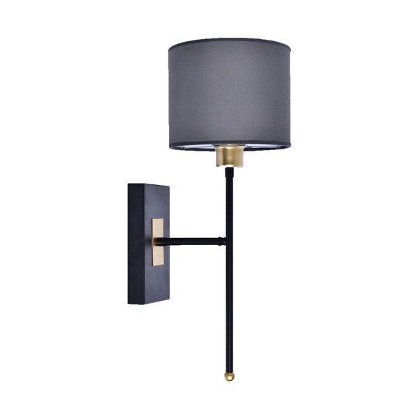 Černé/šedé nástěnné svítidlo Sconce T - Magenta Home