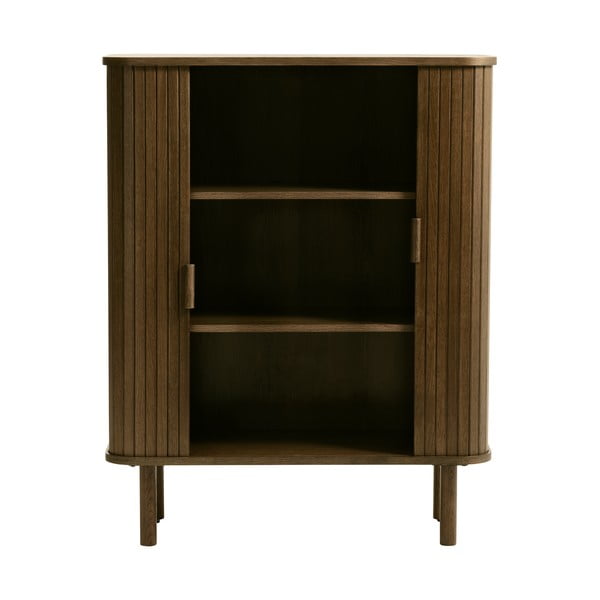 Hnědá skříňka v dekoru dubu s posuvnými dveřmi 113x90 cm Cavo – Unique Furniture-image-3