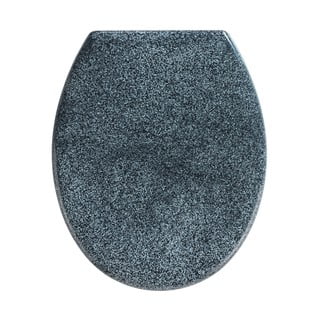 WC sedátko v žulovém dekoru se snadným zavíráním Wenko Premium Ottana, 45,2 x 37,6 cm
