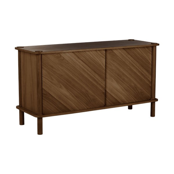 Hnědá komoda z dubového dřeva s posuvnými dveřmi 135x73,5x48 cm Italic – UMAGE-image-2