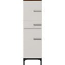 Šedobéžová koupelnová skříňka v dekoru ořechu 34x123 cm Yonkers - Germania