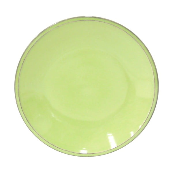 Zelený kameninový talíř Costa Nova Friso, ⌀ 28 cm