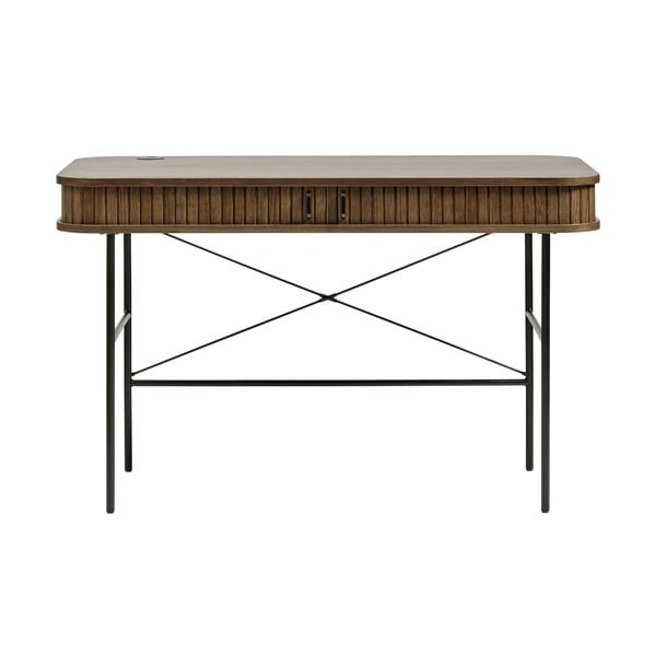 Pracovní stůl v dekoru dubu 60x120 cm Nola – Unique Furniture-image-4