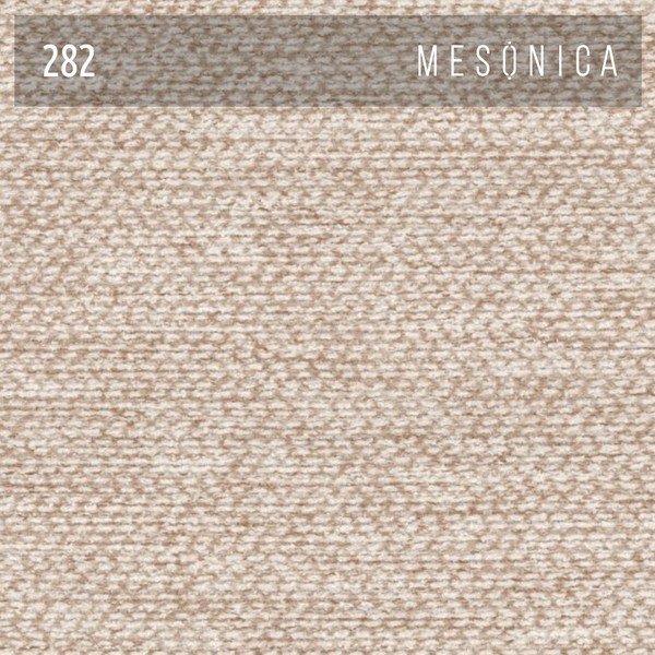 Krémová čalouněná dvoulůžková postel s roštem 140x200 cm Alano – MESONICA-image-3