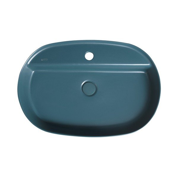 Keramické umyvadlo v petrolejové barvě 60x40 cm Infinity Oval – Sapho-image-1