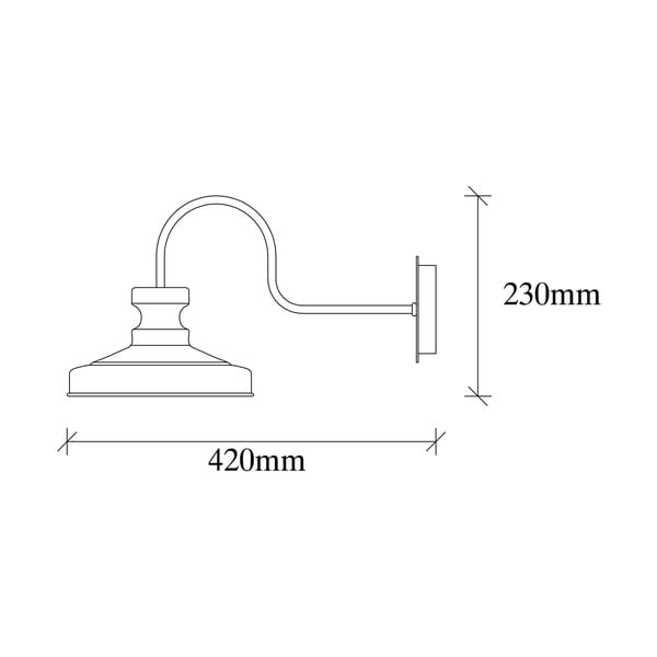 Černé nástěnné svítidlo ø 22 cm Kiruna – Opviq lights-image-4