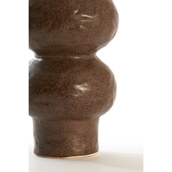 Hnědá keramická váza (výška 33,5 cm) Rogano – Light & Living-image-3