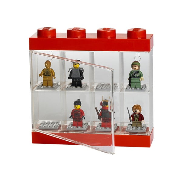 Červenobílá sběratelská skříňka na 8 minifigurek LEGO®-image-2