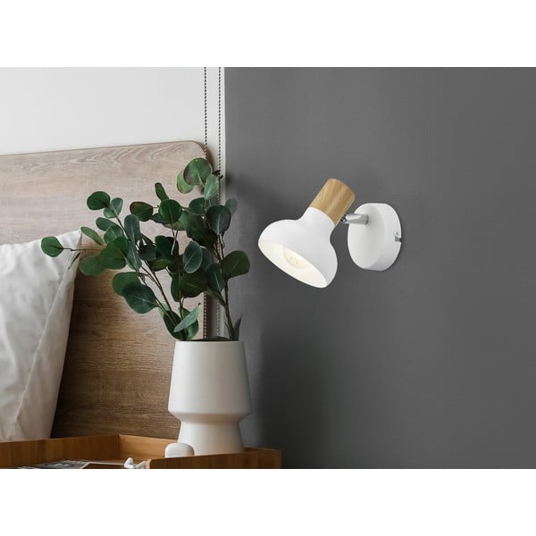 Bílé nástěnné svítidlo ø 10 cm Latika – Reality-image-1