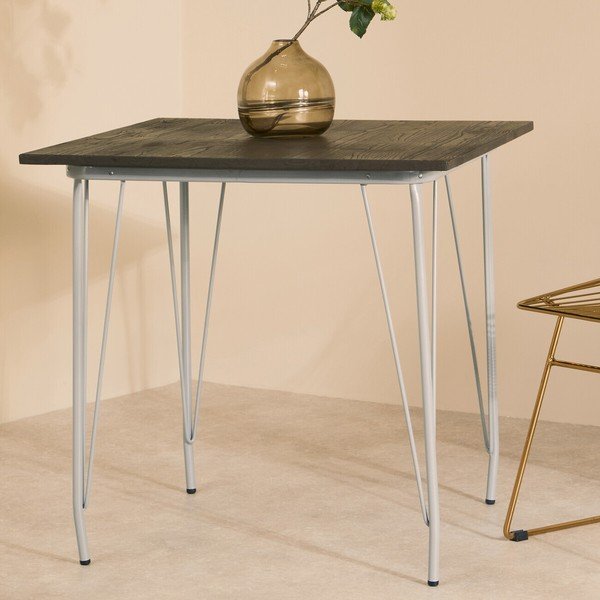 Jídelní stůl z jilmového dřeva ø 80 cm District – Premier Housewares-image-4