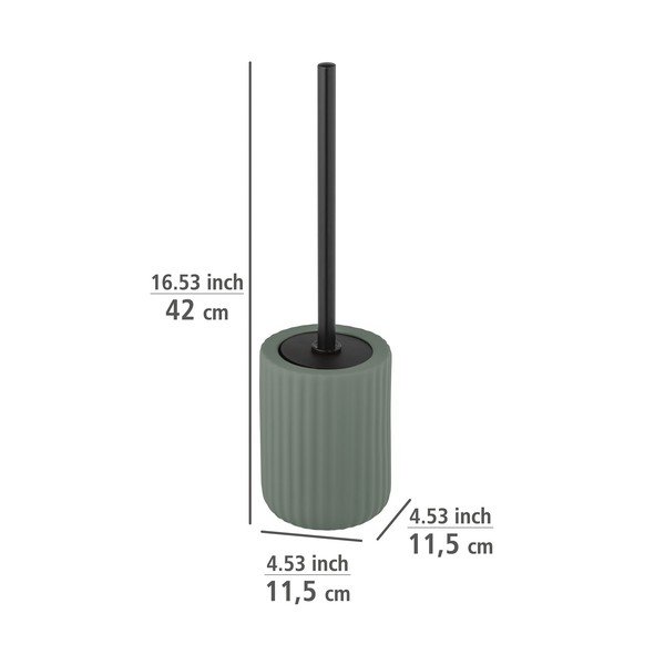 Zelený keramický toaletní kartáč Wenko Belluno-image-1