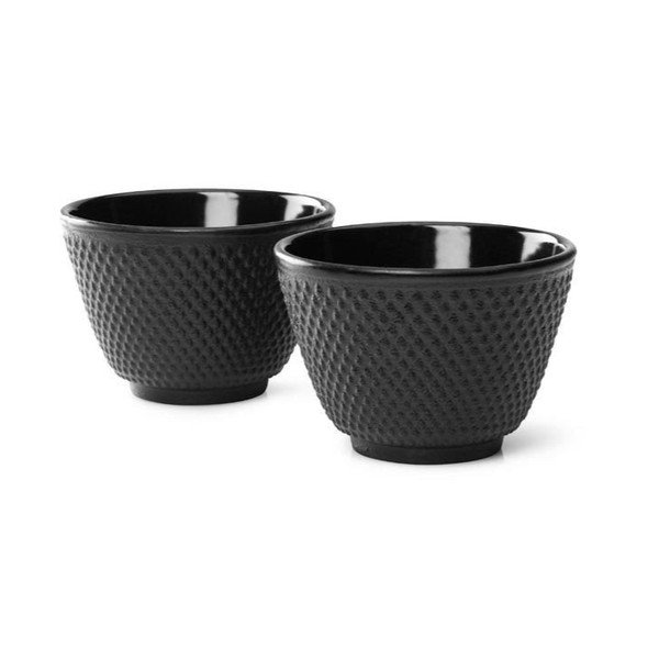 Sada 2 černých litinových hrnečků na čaj Bredemeijer Jang, ⌀ 7,8 cm