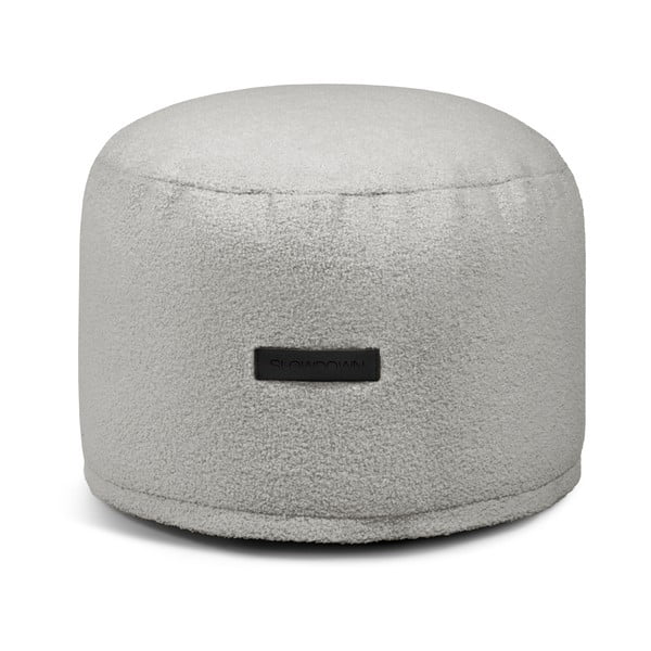 Světle šedý sedací vak z textilie bouclé Mini – SLOWDOWN