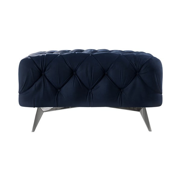 Tmavě modrá sametová podnožka Chelsea – Ropez-image-2