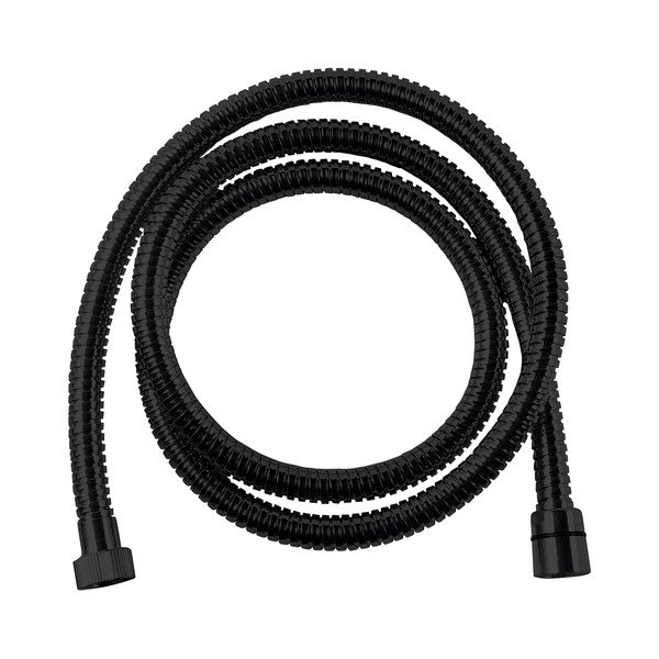Matně černá sprchová hadice z nerezové oceli Powerflex – Sapho