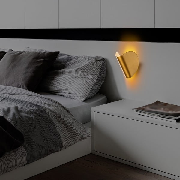LED nástěnné svítidlo ve zlaté barvě Heybe – Opviq lights-image-4