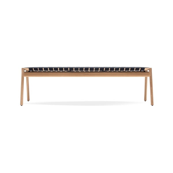 Černá/v přírodní barvě lavice Klupa - Gazzda-image-2