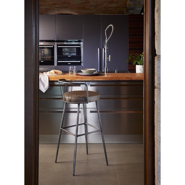 Hnědá barová židle Kave Home, výška 92 cm-image-3