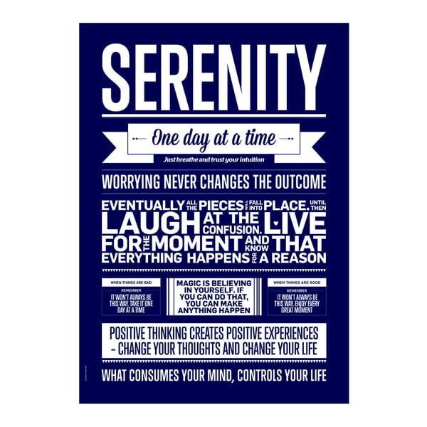 Autorský plakát Serenity Marine, 50x70 cm