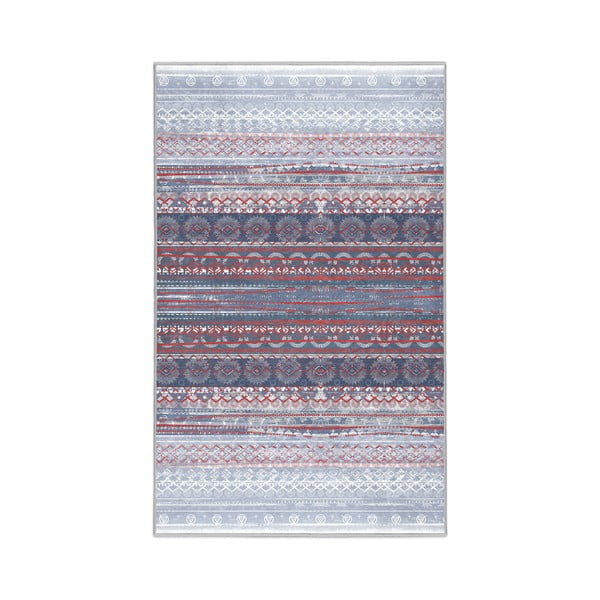 Fialovo-šedý pratelný koberec 80x150 cm Vintage Stripe – Mila Home