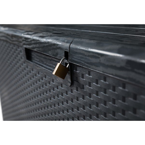 Tmavě šedý zahradní úložný box Portofino – Toomax-image-4