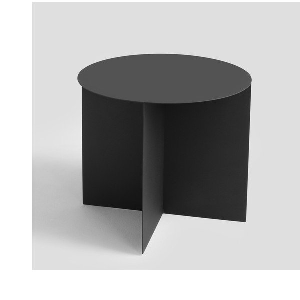 Černý konferenční stolek Custom Form Oli, ⌀ 50 cm-image-2