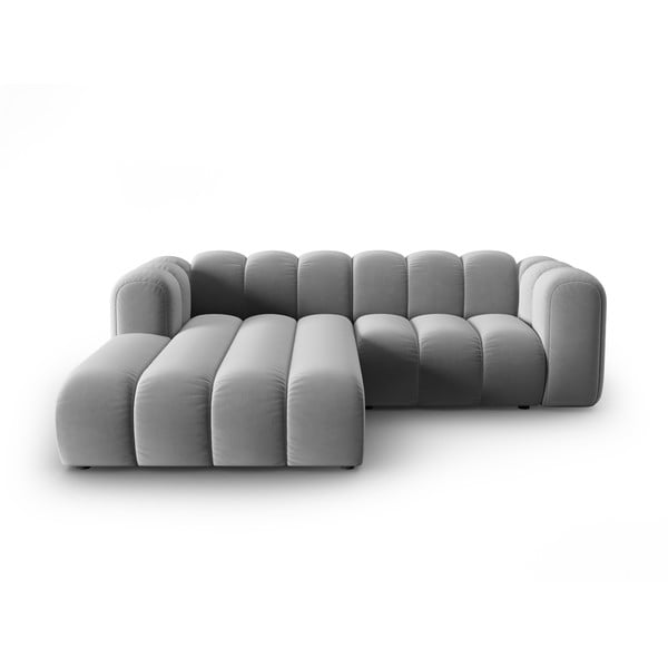 Světle šedá rohová pohovka (levý roh) Lupine – Micadoni Home