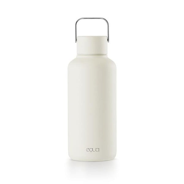 Bílá nerezová láhev Equa Timeless, 600 ml
