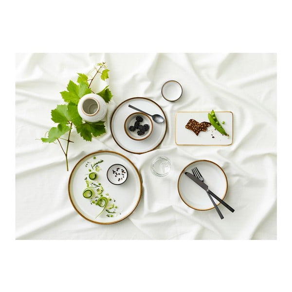 Bílá váza z kameniny (výška 12,5 cm) Gastro Cream – Bitz-image-4