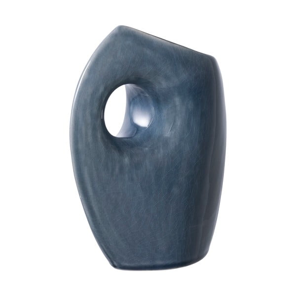 Tmavě modrá keramická váza (výška 18 cm) – House Nordic-image-4