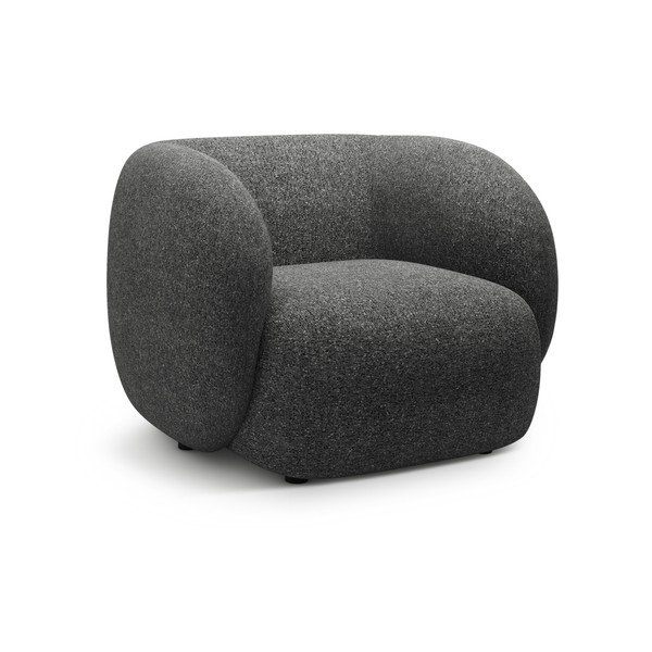 Tmavě šedé křeslo Kate – Micadoni 