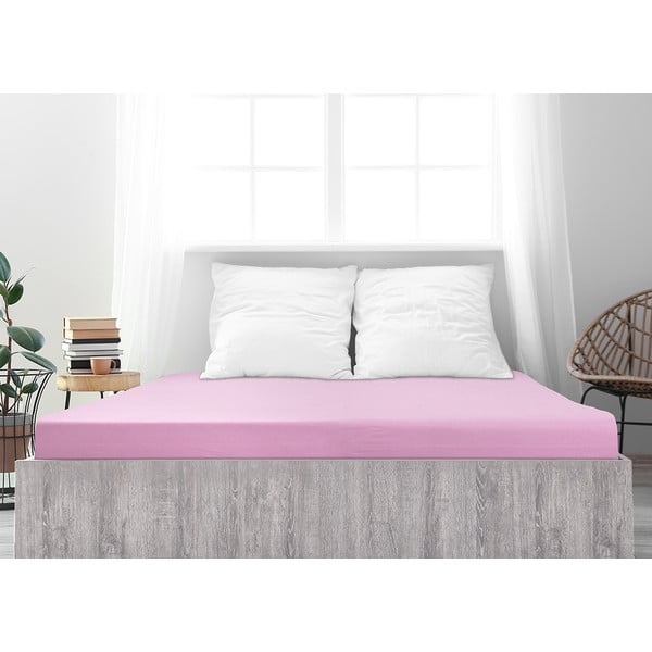 Růžové prostěradlo 120x200 cm – B.E.S.-image-2